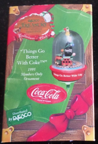 4551-1 € 17,50 coca cola collectors club ornament 1995 flesje